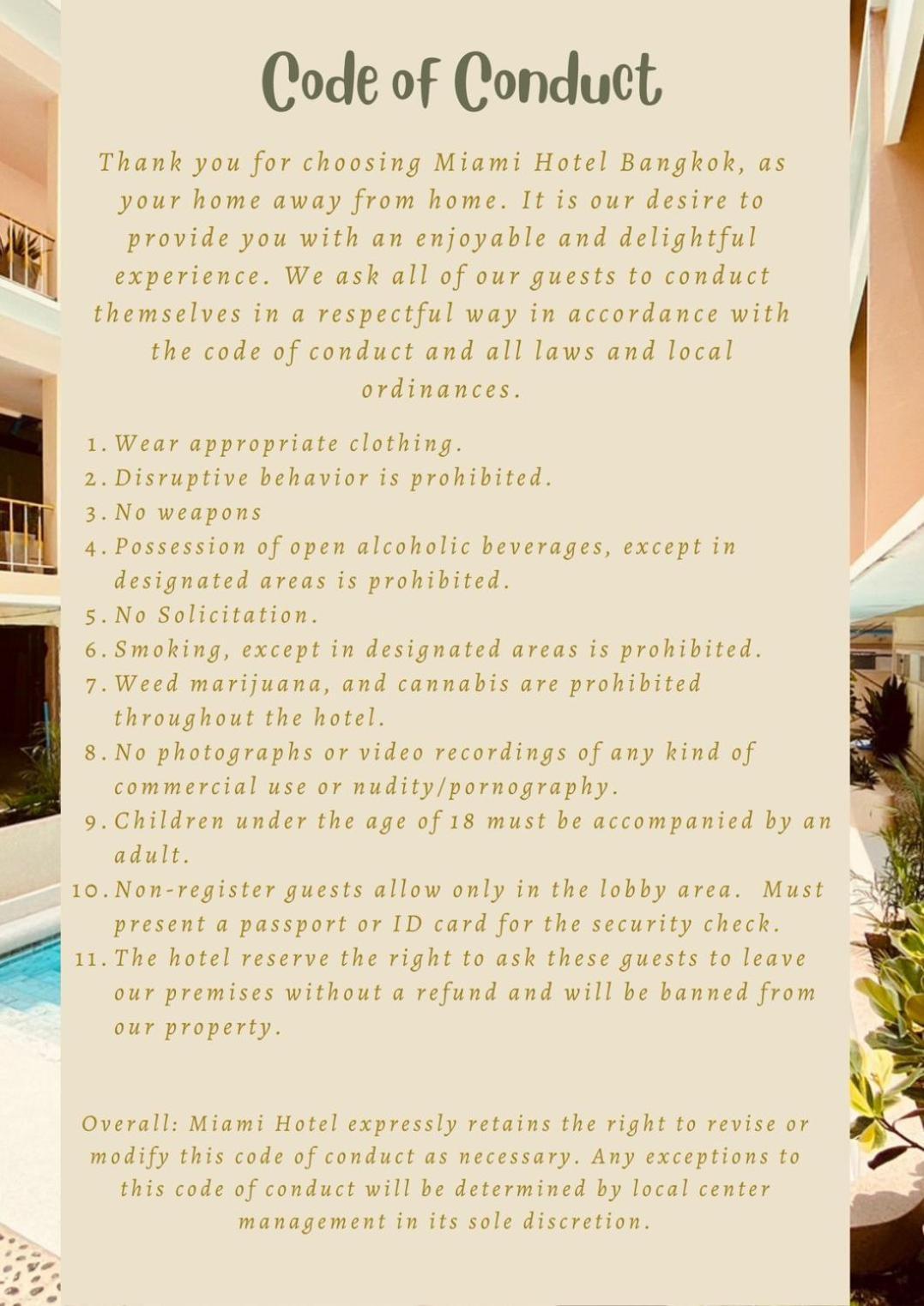 Miami Hotel Бангкок Екстер'єр фото